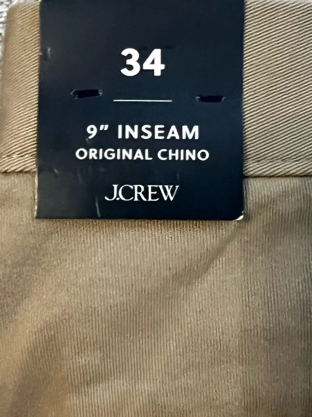 J. Crew Men’s Khaki Flat Front Cotton Shorts